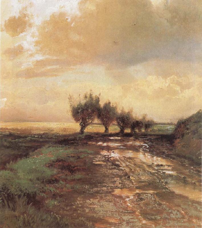 Alexei Savrasov A Country Road oil painting picture